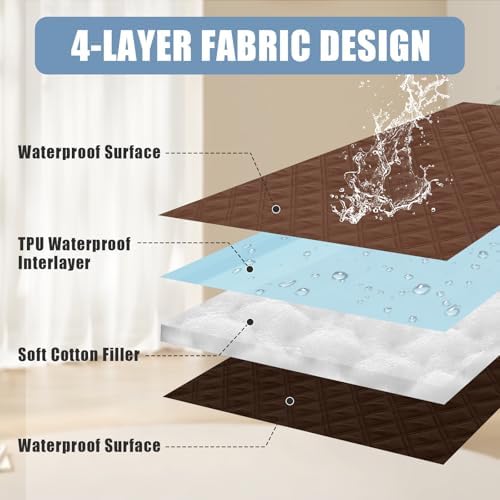 Smiry Waterproof Reversible Pet Couch Covers for Dogs