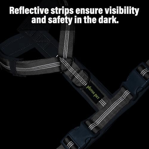 Plutus Pet No Pull Dog Harness, Adjustable Nylon Harness with Soft Padding