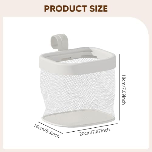 Dog Toy Storage Basket for Pet Fence & Crate - Hanging Organizer Box, 20cmx16cmx18cm (7.9x6.3x7.1 inch), Reinforced PP Material, Multiuse Pet Supplies