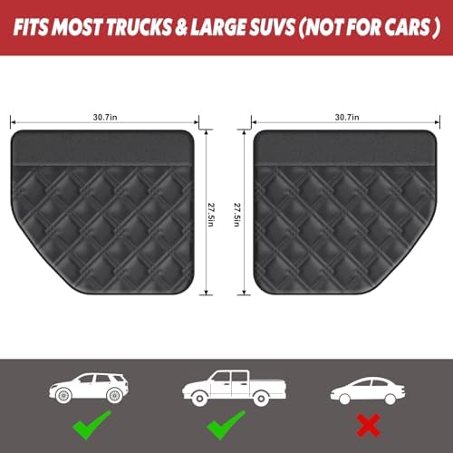 Surfcabin Dog Car Door Protector: 20% Larger Design for Trucks & Large SUVs