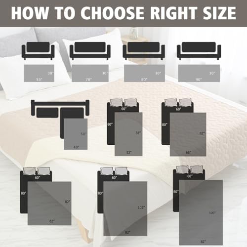 Ameritex Pet Bed Cover Dog Bed Blanket for Sofa and Furniture Waterproof New Pattern Design