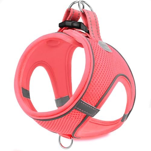 Joytale Step-in Dog Harness, Soft Breathable Mesh, Pink XS
