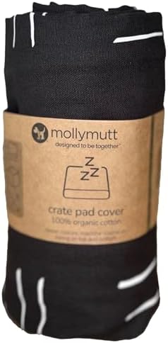 Molly Mutt Dog Crate Pad Cover, 100% Cotton Canvas Cover for Dog or Puppy Crate Bed, Durable, Washable, and Free of Harmful Chemicals, Pre-Shrunk, 24"x18"x2.5", Dreams