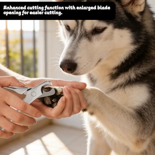 EupHHonycs Dog Clippers for Nails Heavy Duty Dog Nail Clippers Professional Pet Nail Trimmers Heavy Duty Pet Nails Clippers Sharp Safe with Ergonomic Handle for All Large Medium Small Dogs Cats