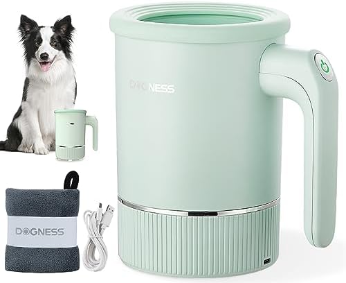 DOGNESS Automatic Dog Paw Cleaner Cup Paw Washer for Medium & Large Dogs
