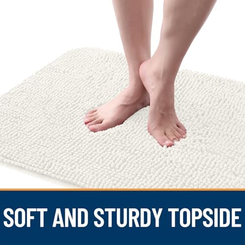 OLANLY Dog Door Mat for Muddy Paws 70x46, Super Absorbent Chenille Mud Mat