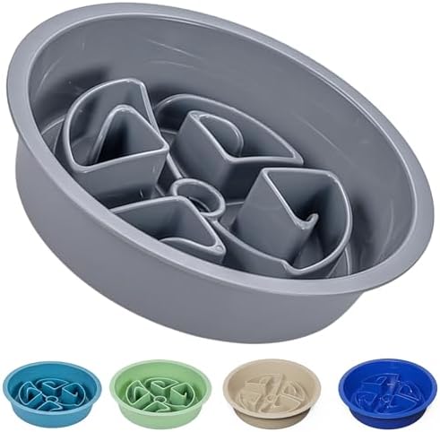 AVERYDAY Slow Feeder Dog Bowls for Large Breeds Fits Raised Feeding Station, Puzzle Dog Food Bowls to Slow Down Eating, Dogs Feeding Bowl with Non-Slip, Slows Feeder Pet Bowl for Wet and Dry Food