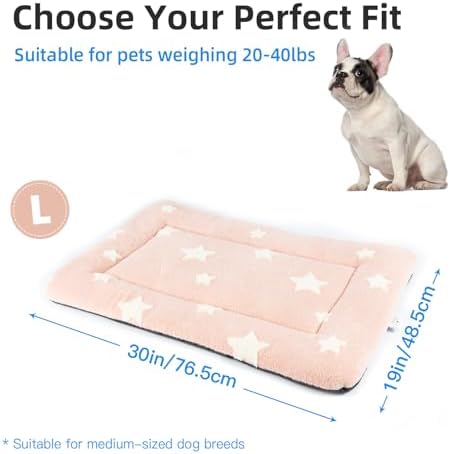 Mora Pets Dog Crate Pad Washable Puppy Dog Bed for Crate Flat Kennel Mat