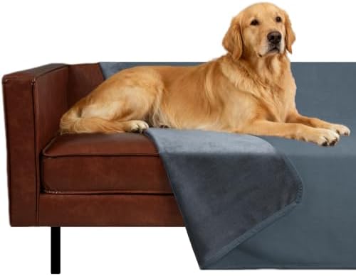 Ameritex Pet Bed Blanket Reversible 100% Waterproof Velvet Super Soft for Sofa and Bed