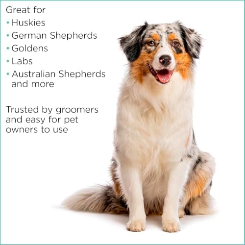 GROOMER ESSENTIALS Double-Sided Deshedding Rake 9/17 Blades