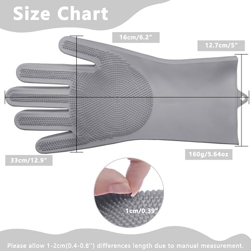 Pet Grooming Gloves—Dog Washing Gloves with High-Density Teeth
