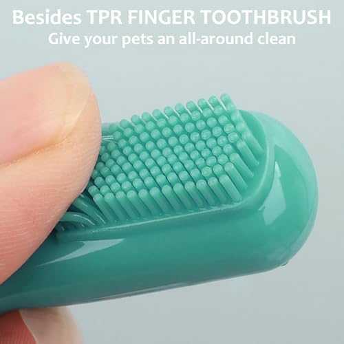 (6 Pcs) ELEGX Pet Grooming Bath Massage Brush with Soap and Shampoo Dispenser Soft Silicone Bristle for Long Short Haired Dogs Cats Shower