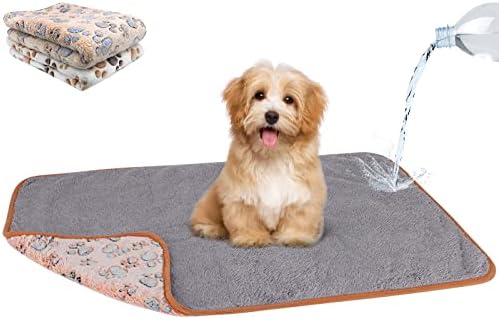 YUEPET 2 Pack Waterproof Dog Blankets,Washable Puppy Blankets 30"x 20"