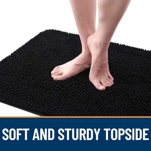 OLANLY Dog Door Mat for Muddy Paws 36x24, Super Absorbent Chenille Mud Mat