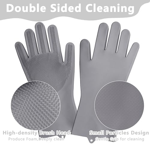 Pet Grooming Gloves—Dog Washing Gloves with High-Density Teeth