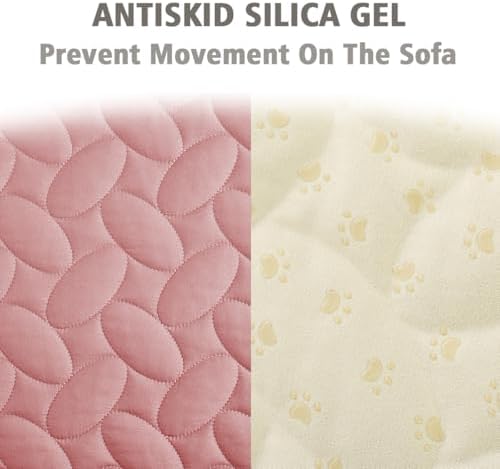 Ameritex Waterproof Pet Bed Cover Anti-Slip Dog Bed Blanket for Sofa and Furniture Waterproof New Pattern Design (Pink, 30x80 Inch (Pack of 1))