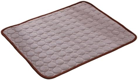 Dog Cooling Mat 2.0, Washable and Portable Pad Self Folding Pad for Dog & Cat, Indoor & Outdoor Summer Cooling Mat for All Pets, Keep Dogs and Cats Cool and Comfortable (Brown, Small)