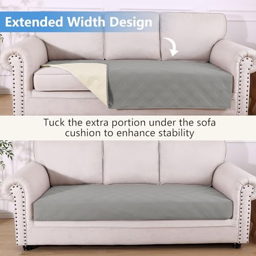 hyha Waterproof Reversible Dog Blanket, Soft Couch Cover for Dogs Washable