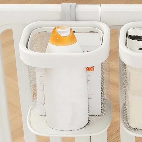 Dog Toy Storage Basket Pet Fence Storage Organizer Multifunctional Puppy Stuff Bin Crate Hanging Container Breathable PP Construction
