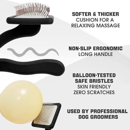 Bonteck Dog Slicker Brush for Dogs Grooming Kit 5PCS Long Haired Doodles