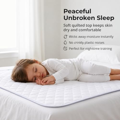Incontinence Bed Pad, Washable Pee Pad, Reusable Pad 34″x52″