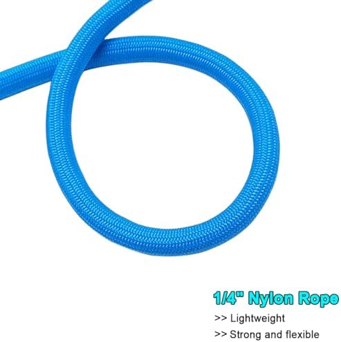 MayPaw Small Rope Dog Leash 10FT, 1/4-in Lightweight Strong Nylon Pet Lead