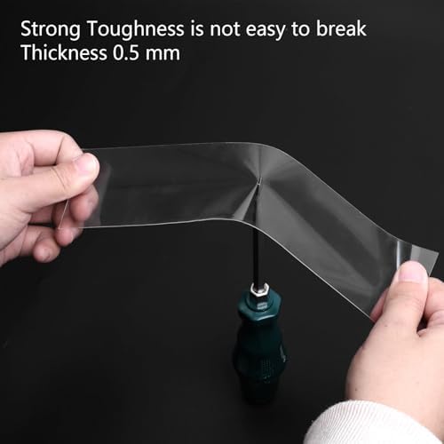DGSL Car Door Edge Guards Door Sill Protector, 2.7In x 19.7Ft 5D Carbon Fiber Car Wrap Film, Vinyl Automotive Wrap Film Anti-Collision Fits for Most Car (Transparent)
