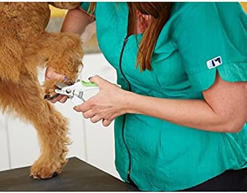 Andis 65700 Animal Nail Cutter for Small Breeds - Stainless Steel Blades with Sharp Efficiency - Designed for Repeated Use & Recommended by Pet Trainers – Medium Size & White/Green