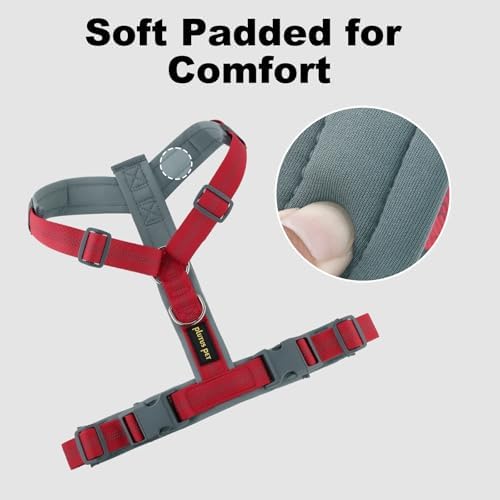 Plutus Pet No Pull Dog Harness, Adjustable Nylon Harness with Soft Padding