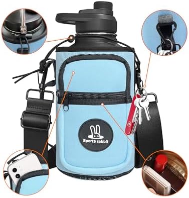 Sports rabbit Universal Water Bottle Holder with Strap & Phone Pocket