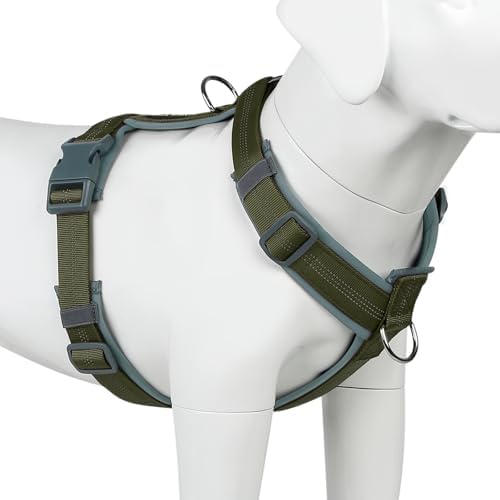 Plutus Pet No Pull Dog Harness, Adjustable Nylon Harness with Soft Padding