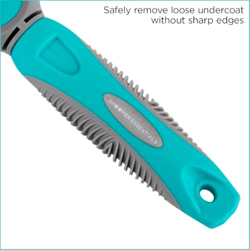 GROOMER ESSENTIALS Double-Sided Deshedding Rake 9/17 Blades