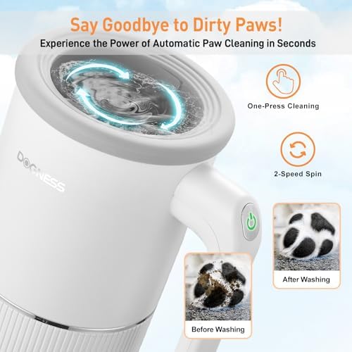 DOGNESS Automatic Dog Paw Cleaner Cup Paw Washer for Medium & Large Dogs