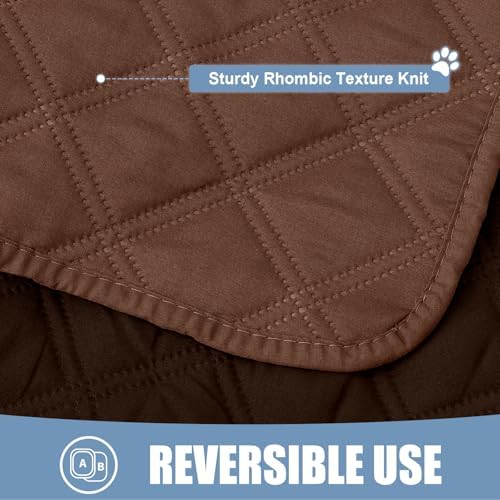 Smiry Waterproof Reversible Pet Couch Covers for Dogs