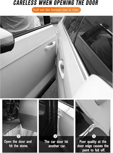 MYFAMIREA Anti-Scratch Anti-Collision Adhesive Strip Car Door Edge Guard Protector Strip Car Door Scuff Plate Protectors Transparent Invisible Tape for Rear Bumper/Door(66Ft x 2In)