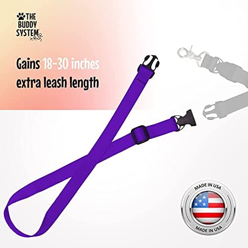 The Buddy System - Extend A Buddy, Leash Extender - Regular Dog, Purple
