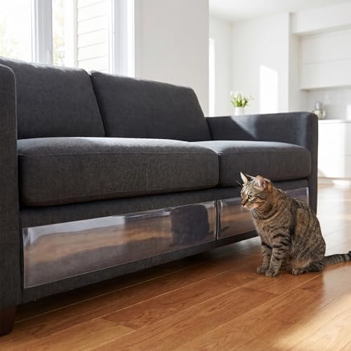 Door Protector from Dog Scratching 118"x7.87" Single Side Adhesive Protector Pet Training Tape Cat Scratch Door Protector for Door Frame Furniture Couch Walls (9.8Ft)