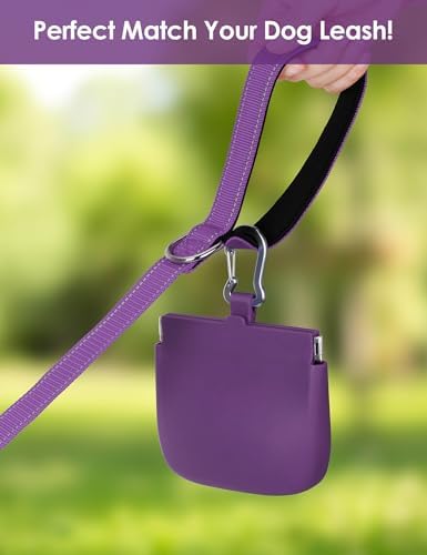 1 Cup Silicone Dog Training Treat Pouch(Purple)