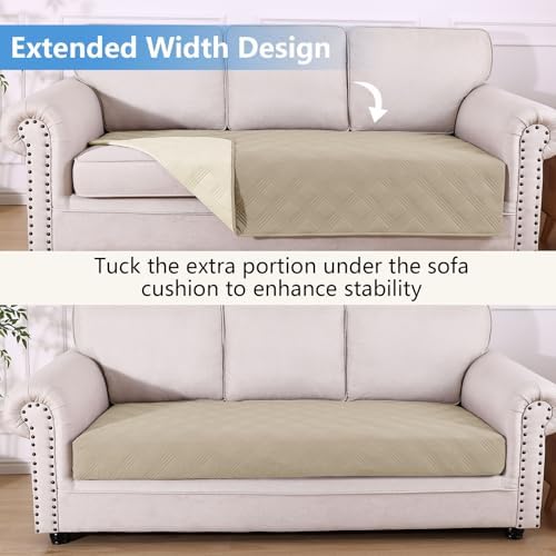 hyha Waterproof Reversible Dog Blanket, Soft Couch Cover for Dogs Washable