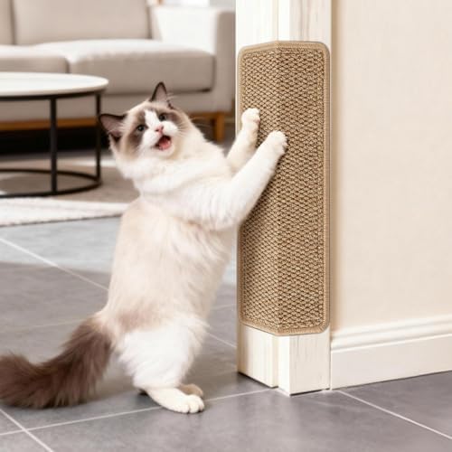 ENONCI Door Protector from Cat Scratching 19.6x7.8 Cat Wall Corner Scratcher