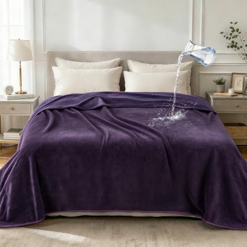 LOOBANI Waterproof Blanket for Bed Full/Queen, Reversible Leakproof 80"x90"