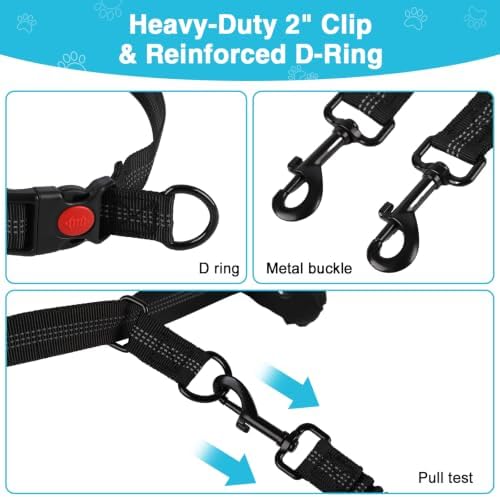 Hands-Free Bungee Dog Leash for Large Dogs, Waist Leash for Dog Walking