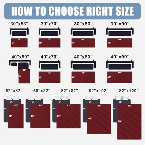 Smiry Waterproof Reversible Pet Couch Covers for Dogs