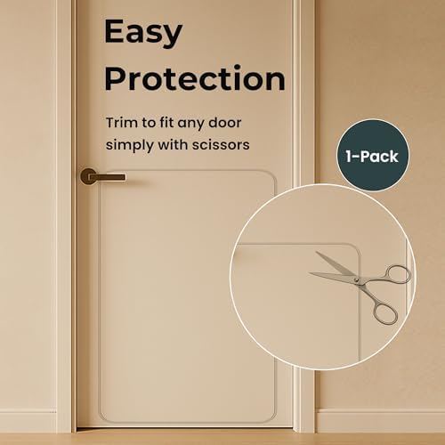 36 x 20 Door Scratch Protector Dog & Cat Scratch Guard, Heavy Duty Clear Anti-Scratching Protection on Wall Window Glass Screen & Sliding Doors Furniture Indoor/Outdoor