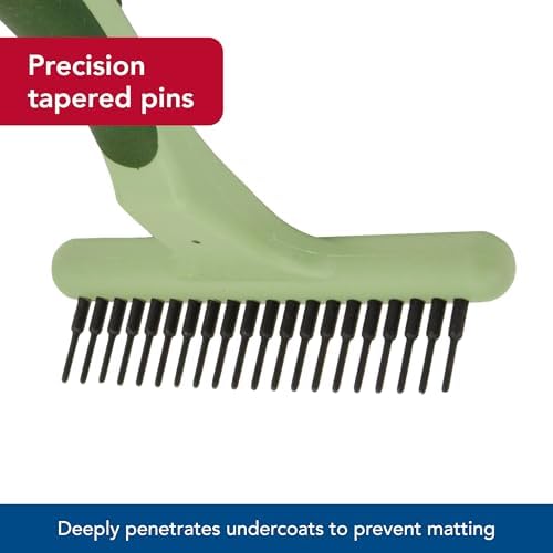 Coastal Pet - Safari Dog Undercoat Rake - Dog Grooming Rake - Gentle Dematting Comb for Dogs - Effective Deshedding Comb - Pet Grooming Tools - Single Row
