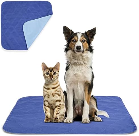 Beck’s USA Made Reusable Pet Pee Pads for Dog & Cat Pee Problems|Advanced Leak Free Design + Color Change Wetness Indicator| 1 Pad= 500 Disposable |Crate Training Waterproof Puppy Pad or Cat Pee Pad