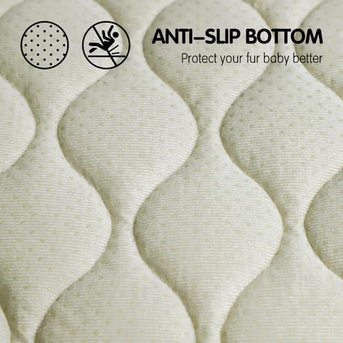furrybaby Dog Bed Mat Crate Pad, Anti-Slip Bottom Machine Washable Pet Pad