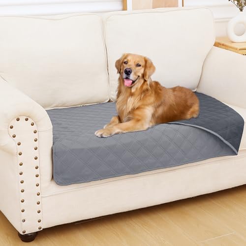 Smiry Waterproof Reversible Pet Couch Covers for Dogs