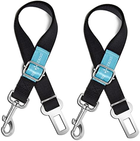 Dog Seat Belt Pet Dog Cat Car Seatbelt Safety Tether - 2 Pack - Adjustable Harness Belts Pet Leash - Heavy Duty Nylon Seatbelts - Universal Fit Cars Truck SUV