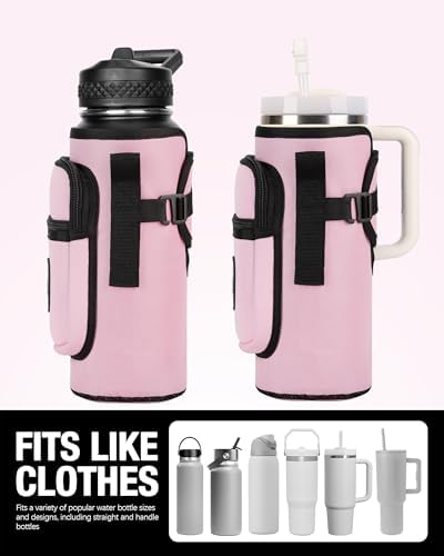 Sports rabbit Universal Water Bottle Holder with Strap & Phone Pocket